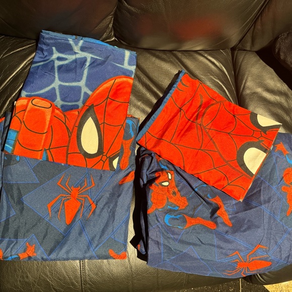 Marvel kids spider man full size  4 piece sheet set - Picture 2 of 4